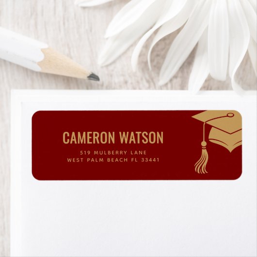 Custom Modern Grad Hat and Tassel Graduation (Insitu)