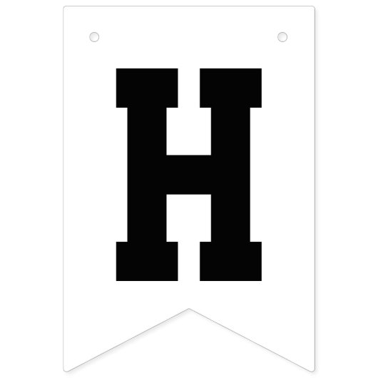 Custom Modern Hello Graduate Foto Abschluss Wimpelkette (Zweite Fahne)