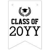 Custom Modern Hello Graduate Foto Abschluss Wimpelkette (Erste Fahne)