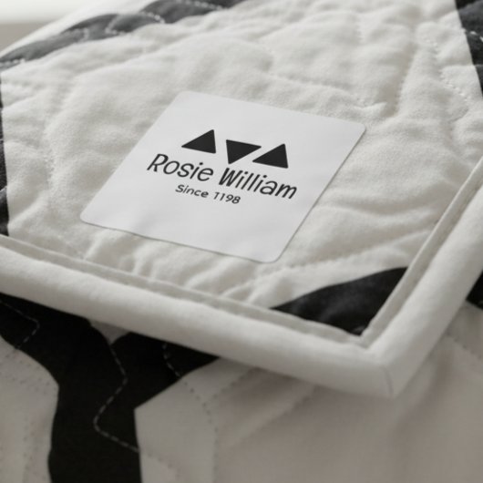 Custom Modern Iron Closing Label Etiketten