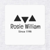 Custom Modern Iron Closing Label Etiketten (Design 1)