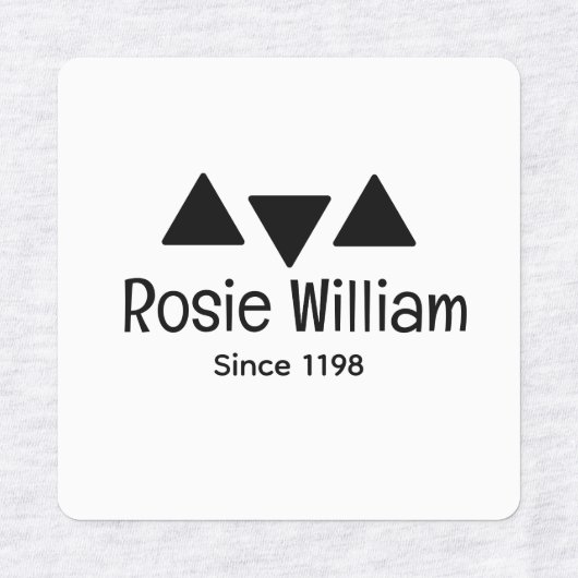 Custom Modern Iron Closing Label Etiketten (Design 1)