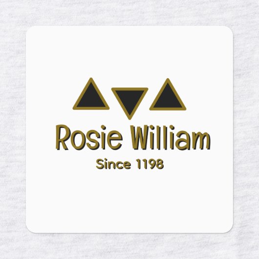 Custom Modern Iron Closing Label Etiketten (Design 3)