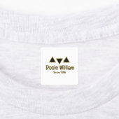 Custom Modern Iron Closing Label Etiketten (Befestigt)