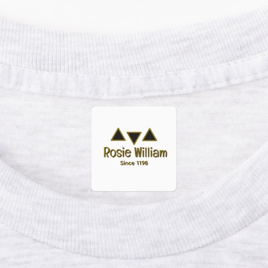 Custom Modern Iron Closing Label Etiketten (Befestigt)