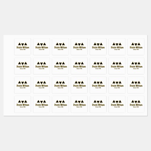 Custom Modern Iron Closing Label Etiketten (Blatt)