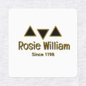 Custom Modern Iron Closing Label Etiketten (Design 1)