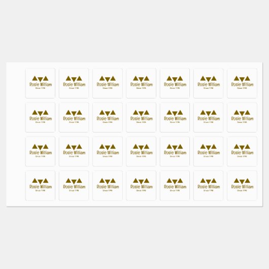 Custom Modern Iron Closing Label Etiketten (Blatt)