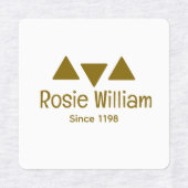 Custom Modern Iron Closing Label Etiketten (Design 1)