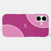 Custom Modern Magenta Pink Minimalist Case-Mate iPhone Hülle (Rückseite (Horizontal))