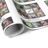 Custom Modern Mama Mütter Tag 11 FotoCollage Geschenkpapier (Rolleneckpunkt)