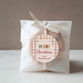 Custom Modern Mercury Christmas Trendy Runder Aufkleber