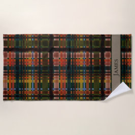 CUSTOM Modern Midcentury Madras Strandtuch