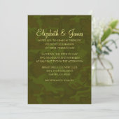 Custom Modern Military Wedding Einladungen (Stehend Vorderseite)