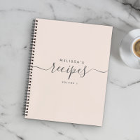 Custom Modern Minimalist Elegant Script Recipe