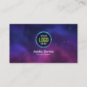 Custom Modern Minimalist Logo for Social Media &  Visitenkarte (Rückseite)