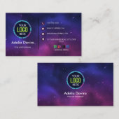 Custom Modern Minimalist Logo for Social Media &  Visitenkarte (Vorne/Hinten)