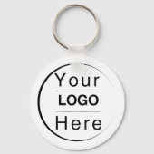 Custom Modern Minimalist Name & Initial  Schlüsselanhänger (Vorderseite)