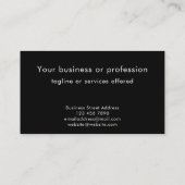 Custom Modern Minimalist Technology Professional Visitenkarte (Rückseite)