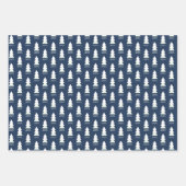 Custom Modern Minimalistisch Geometric Blue Christ Geschenkpapier Set (Vorderseite 3)
