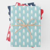 Custom Modern Minimalistisch Geometric Blue Christ Geschenkpapier Set (Beispiel)