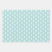 Custom Modern Minimalistisch Geometric Blue Christ Geschenkpapier Set (Vorderseite)