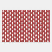 Custom Modern Minimalistisch Geometric Christmas t Geschenkpapier Set (Vorderseite)