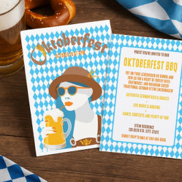 Custom Modern Oktoberfest GRILLEN Einladung