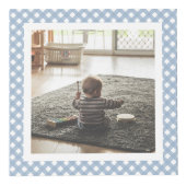 Custom Modern One Silly Goose 1st Birthday Photo Würfel (Rechts)