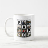 Custom Modern Opa Papa 8 FotoCollage Kaffeetasse (Links)