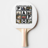 Custom Modern Opa Papa 8 FotoCollage Tischtennis Schläger (Vorderseite)