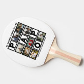 Custom Modern Opa Papa 8 FotoCollage Tischtennis Schläger (Seitenansicht)