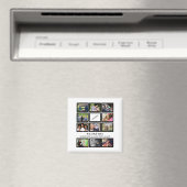 Custom Modern Opa Vathers Day 11 Foto Collage Magnet (In Situ (Geschirrspüler))
