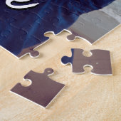 Custom Modern Photo Love Script Couple Puzzle (Seite)