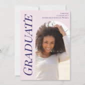 Custom Modern Pink Abschluss 2025 Arch Foto Ankündigung (Vorderseite)