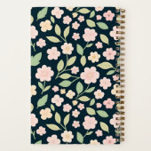 Custom Modern Pink Wildflowers Notizblock (Rückseite)