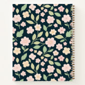 Custom Modern Pink Wildflowers Notizblock (Rückseite)