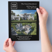 Custom Modern Real Estate Flyer with QR Code (Hand)