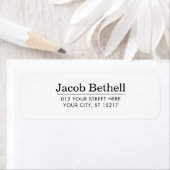 Custom Modern Return Address (Insitu)