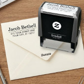 Custom Modern Return Address Permastempel