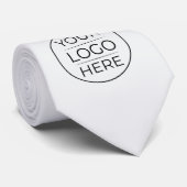 Custom Modern Round Business Logo Krawatte (Gerollt)