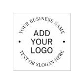 Custom Modern Round Business Logo Promotional Gummistempel (Prägung)