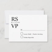 Custom Modern rsvp card Einladung (Vorderseite)