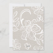 Custom Modern Script Lace Muster Tree Weihnachten (Rückseite)