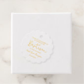 Custom Modern Script Name Baby Girl Taufe Gold Geschenkanhänger (Mit Box)
