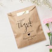Custom Modern Script Sweet Vielen Dank Herz Hochze Geschenktütchen (Versiegelt)