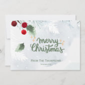 Custom Modern Script Weihnachten Personalisiert (Vorderseite)