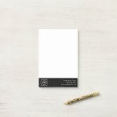 Custom Modern Simple Business Logo Professional  Post-it Klebezettel (Auf Schreibtisch)