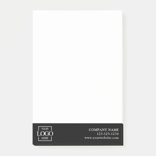 Custom Modern Simple Business Logo Professional  Post-it Klebezettel (Vorderseite)
