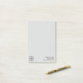 Custom Modern Simple Business Logo Professional  Post-it Klebezettel (Auf Schreibtisch)